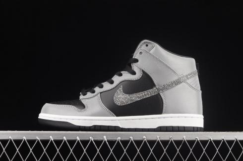 Nike SB Dunk Prm Hi Sp Kakao Yılanı Beyaz Siyah Gümüş 624512-100, ayakkabı, spor ayakkabı