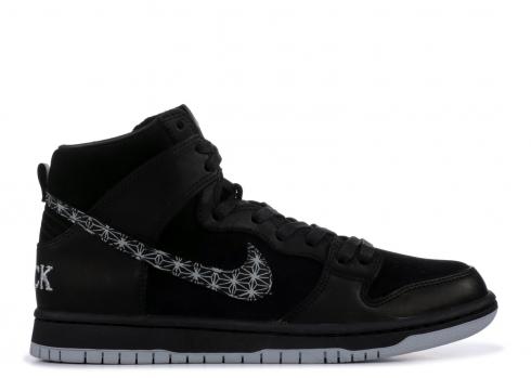 Nike SB Zoom Dunk High Pro QS נעלי סקייט שחורות AH9613-002