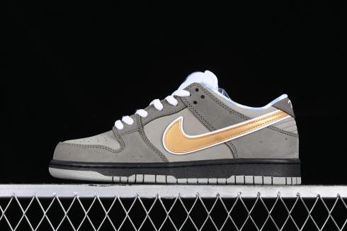 Concepts x Nike SB Dunk Low Gray Lobster White Gold Black BV1310-105