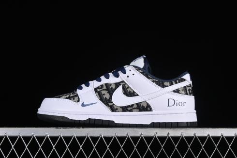 Dior x Nike SB Dunk Low White Blue Black DR9158-007