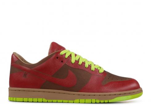 Dunk Low 1 Piece Chartreuse Varsity Red 311611-661 .