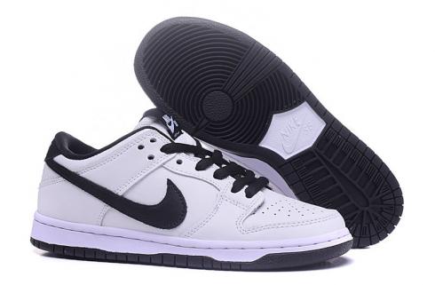 Nike DUNK SB Matalat rullalautailukengät Lifestyle Unisex-kengät Valkoinen Musta 819674-101