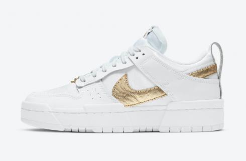 Nike SB Dunk Low Disrupt 金屬金色黑白 DD9676-100