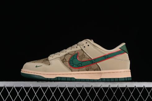 Nike SB Dunk Low GUCCI Brown Green Red DQ1098-357