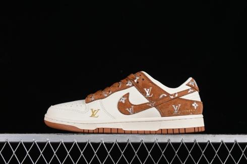 Nike SB Dunk Low LV Off White Brown Gold Silver XD6188-030