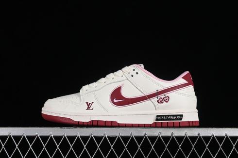 Nike SB Dunk Low LV Valentines Day Off White Red Pink XX2025-312