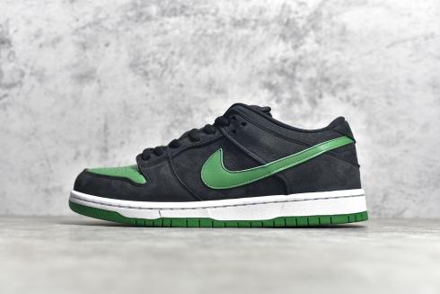 Nike SB Dunk Low Pro Черный Зеленый Белый Кроссовки BQ6017-005