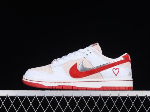 Nike SB Dunk Low Valentine's Day White Red Silver CT2552-188