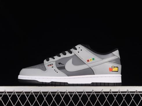 Nike SB Dunk Low Gra wideo Ciemnoszary Biały Czarny DD8066-168