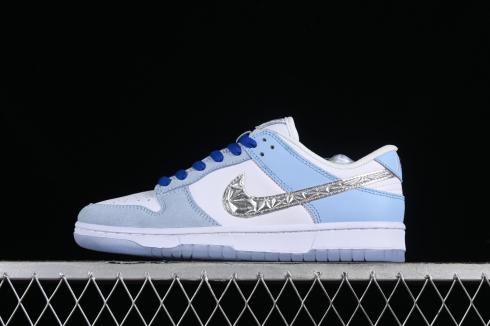 Nike SB Dunk Low สีขาว สีฟ้า สีเทา FD2562-300