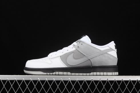 รองเท้า Nike SB Dunk Low White Neutral Grey Black 317813-101