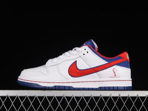 Nike SB Dunk Low Word Cup Bianche Rosse Blu Navy FR2022-668