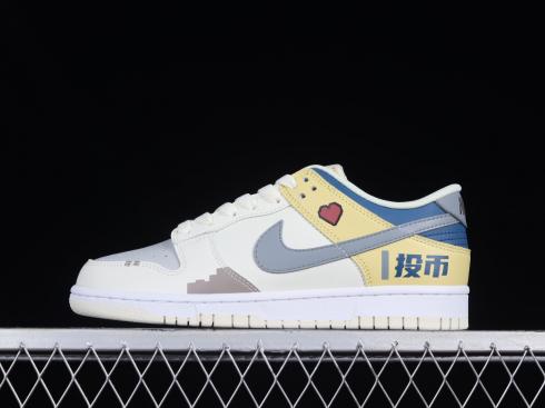 Nike SB Dunk Low Geel Marineblauw Grijs DD1236-563