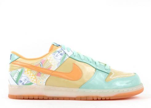 Nike Womens SB Dunk Low Premium Collection Royale Serena Williams Med Papaya Celery Varsity Mint Red 313600-371
