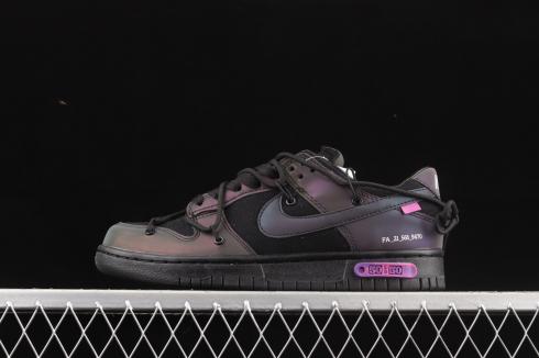 Off-White x Nike SB Dunk Low Lot 50 din 50 Black Gradient Purple DM1602-001