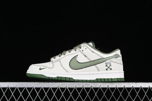 Off-White x Nike SB Dunk Low White Green DJ2024-002