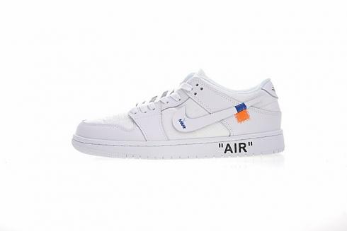 Off White X Nike Nike Dunk Low Pro Sb Putih Biru Oranye 332558-164