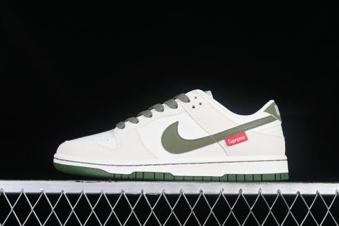 Supreme x Nike SB Dunk Low Off White Green Red FC1688-142