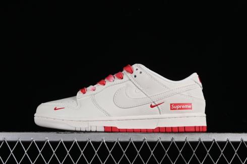 Supreme x Nike SB Dunk Low Off White Red BB8657-107