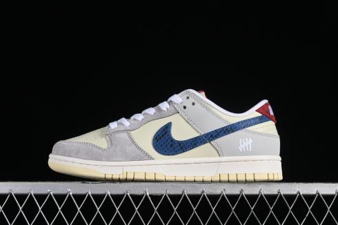 Undefeated x Nike SB Dunk Low Light Grey Blue Red FC2025-302