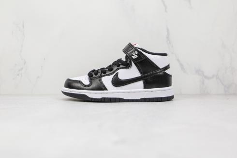 Nike SB Dunk Mid PRO ISO 白色黑色兒童鞋 CD6754-105
