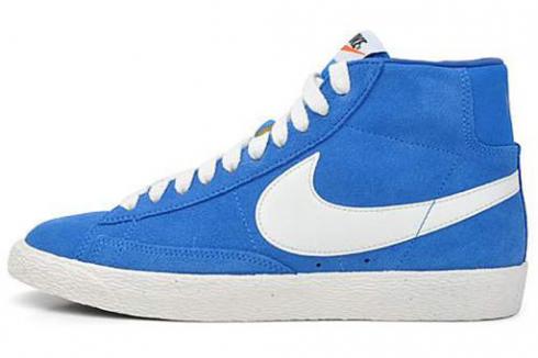 Nike SB Blazer High Premium Retro Sde White Blue Mens Shoes 511427-472