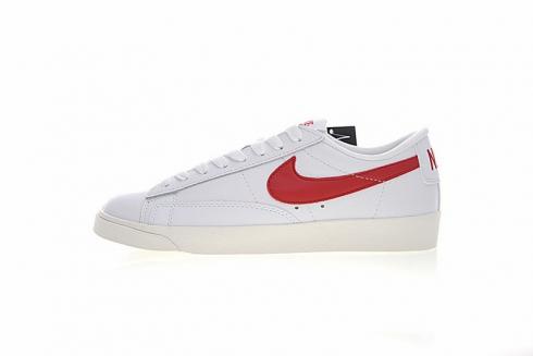 Nike Blazer Low Premium Casual Shoes White Gym Red 454471-105
