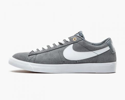 Nike SB בלייזר Low Gt Cool Grey White Tide Pool Blue 704939-014