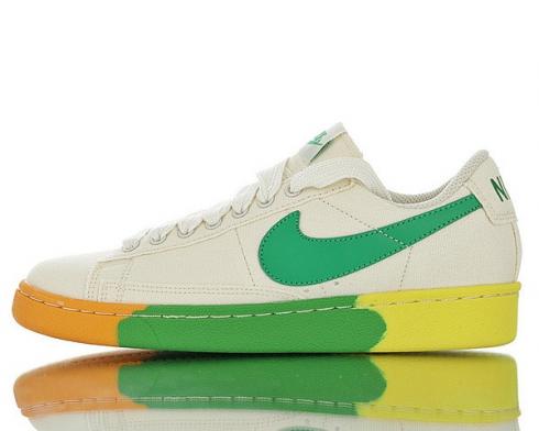Nike SB Blazer Low Le Green สีส้มสีเหลืองรองเท้าวิ่ง 642956-103