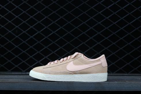 Nike SB Blazer Low Medium Olive Grey Pink Womens Shoes 371760-501