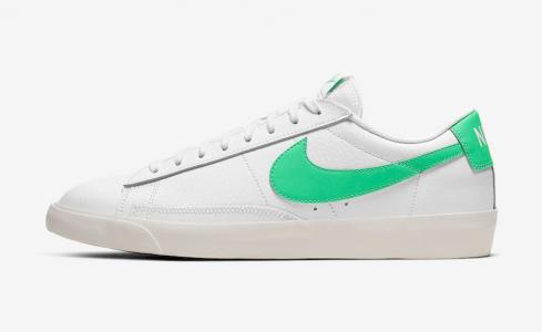 Nike SB Blazer Low White Green Spark Running Shoes CI6377-105