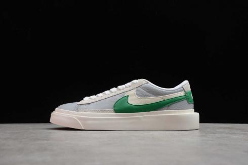 Nike SB Blazer Düşük x Sacai Gri Yeşil Varisity Beyaz BV0076-403,ayakkabı,spor ayakkabı