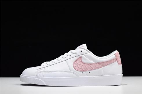 Nike Womens Blazer Low SE PRM White Pink AA1557-116