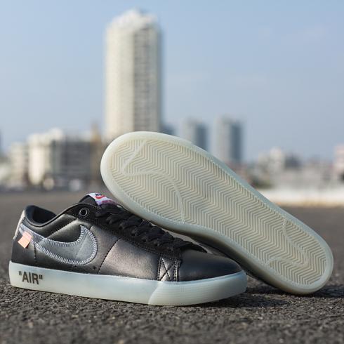 OFF WHITE X Nike Blazer Low SB Schuhe ganz in Schwarz