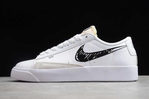 2020-as Nike Blazer Mid QS HH fehér fekete BQ4808 101