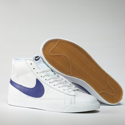 รองเท้า Nike Blazer Mid Lifestyle สีขาวน้ำเงิน