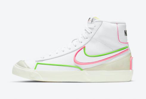 *<s>Buy </s>Nike SB Blazer Mid 77 Infinite White Electric Green Sunset Pulse DC1746-102<s>,shoes,sneakers.</s>