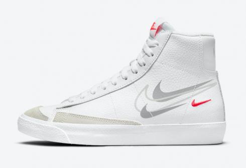 *<s>Buy </s>Nike SB Blazer Mid GS Multi Swoosh White Particle Grey Bright Crimson DO6487-100<s>,shoes,sneakers.</s>