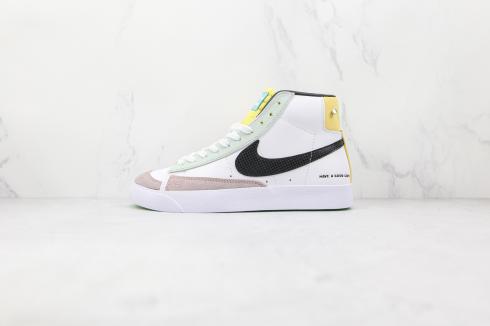 Nike SB בלייזר Mid לבן שחור ירוק צהוב DD2331-101