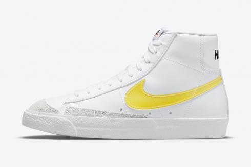 Giày Nike SB Blazer Mid Yellow Swoosh Trắng Xám Đen DJ3050-101