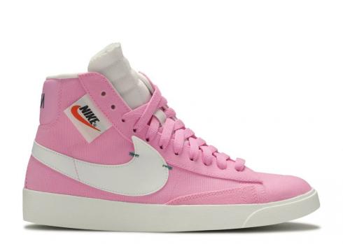 Nike Womens Blazer Rebel Mid Pink Psychic Summit Hitam Putih BQ4022-602