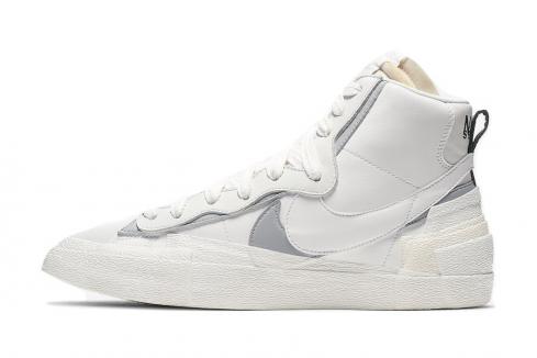 Sacai x Nike Blazer Mid Beyaz Kurt Gri BV0072-100,ayakkabı,spor ayakkabı
