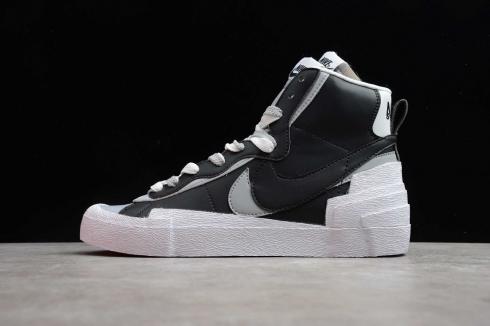 Sacai x Nike SB Blazer Mid Beyaz Siyah Kurt Gri Koşu Ayakkabısı BV0062-002,ayakkabı,spor ayakkabı