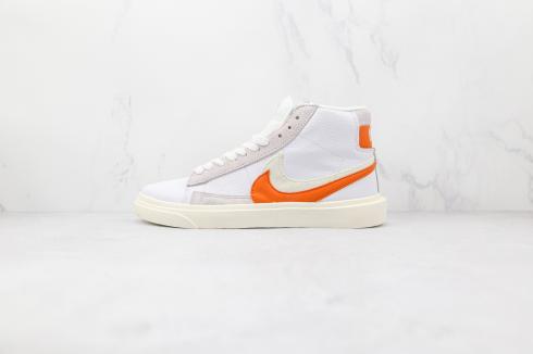 Sacai x Nike SB Blazer Mid White Oranssinharmaat Kengät BV0076-137