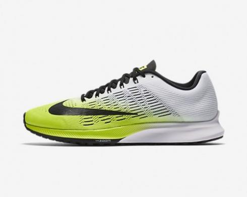 Nike Air Zoom Elite 9 Volt White Black Yellow Mens Running Shoes 863769-701