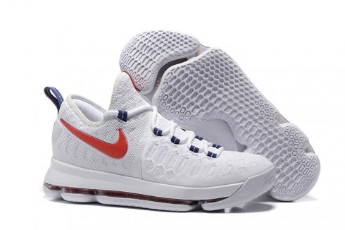 Nike KD Durant IX 9 NYC Premiere Collector Edition USA Olympic Rouge Blanc Bleu 4th July Chaussures Pour Hommes 843392-160
