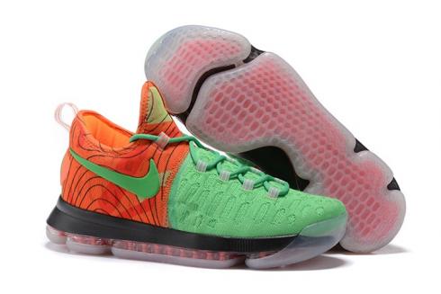 Мужские баскетбольные кроссовки Nike Zoom KD 9 EP IX Kevin Durant Зеленый Оранжевый 843392