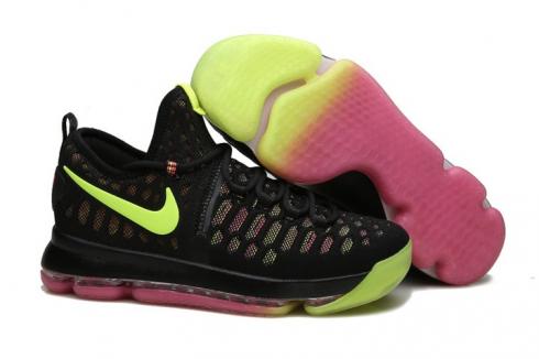 Nike Zoom KD 9 EP Kevin Unlimited Olympic Men Basketball Black Flu Green Pink Shoes 843392 - 999 - GmarShops - Trekky strappy sandals