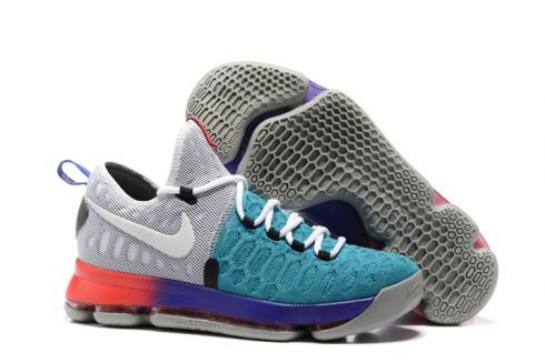 Pánské basketbalové boty Nike Zoom KD 9 IX Flyknnit Lake Blue Grey Purple 844392