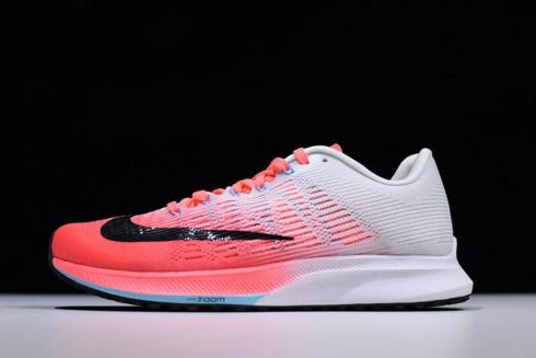Sepatu Nike Air Zoom Elite 9 Hot Punch Wanita Hitam Putih Lava Glow 863770 600